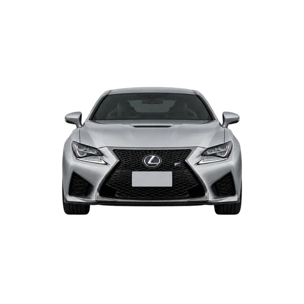 シルバーの2025 Lexus RC F(正面ビュー)