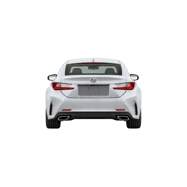 Lexus RC 2015 باللون فضي، منظر من الخلف