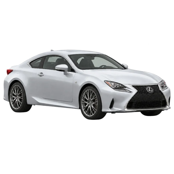 Lexus RC200T 2016 prata, vista três quartos dianteiro (voltado para a direita)