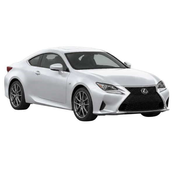Lexus RC350 2018 argent, vue trois-quarts avant (orienté vers la gauche)