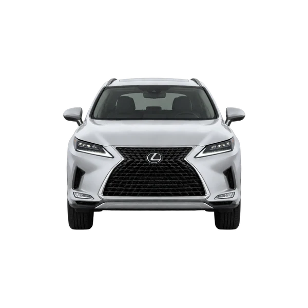 シルバーの2022 Lexus RX 350 L(正面ビュー)