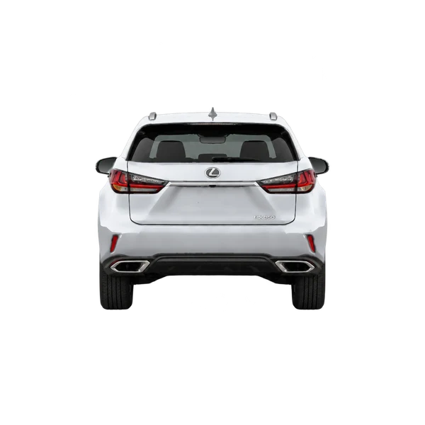 Lexus RX 350 2020 باللون فضي، منظر من الخلف