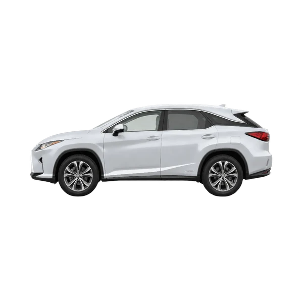 Lexus RX 2016 argent, vue côté (vers la gauche)