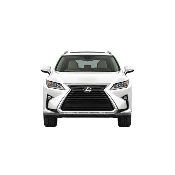 Lexus RX 2022 باللون أبيض، منظر أمامي
