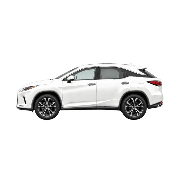 ホワイトの2025 Lexus RX（側面（左向き）ビュー）