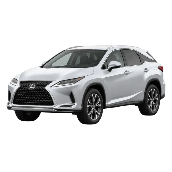 2023 Lexus RX300 in Silber, Ansicht: Dreiviertelansicht vorne (nach links gerichtet)