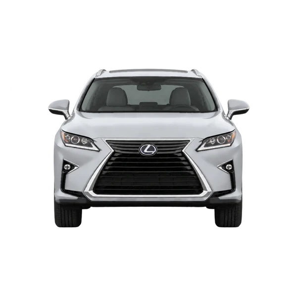 Lexus RX350 2016 باللون فضي، منظر أمامي