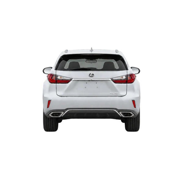 Lexus RX350 2016 باللون فضي، منظر من الخلف