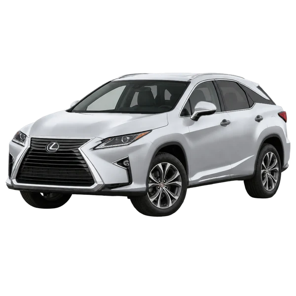 2017 LEXUS RX350 — Front three-quarter (facing left), silver