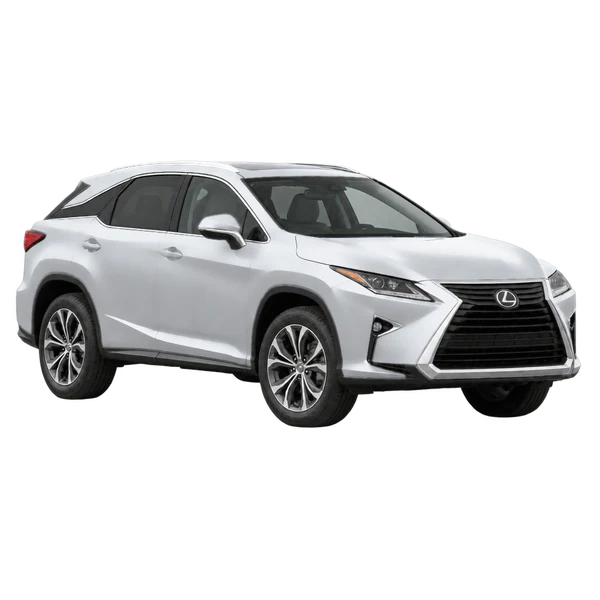 Lexus RX350 2018 argent, vue trois-quarts avant (orienté vers la droite)
