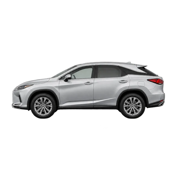 2022 Lexus RX350 in Silber, Ansicht: Seite (nach links gerichtet)