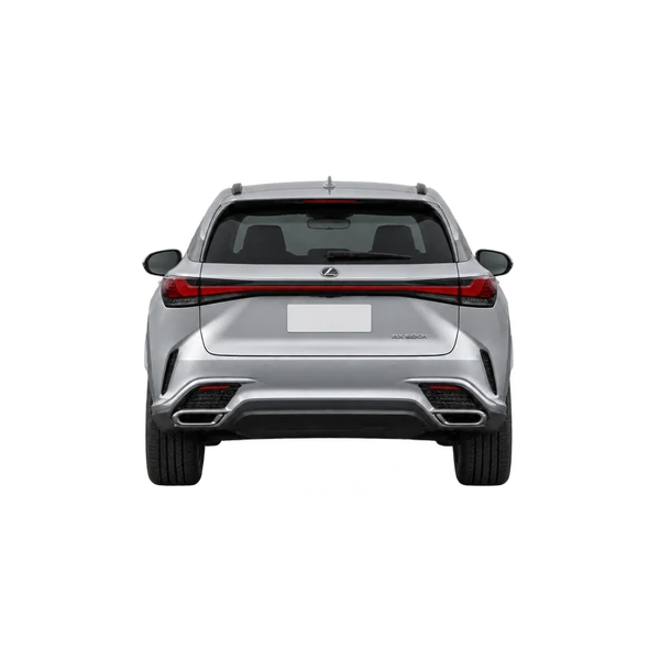 シルバーの2023 Lexus RX500H（リアビュー）