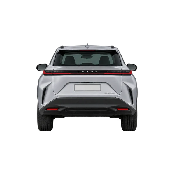 Lexus RZ450E 2023 prata, vista traseira
