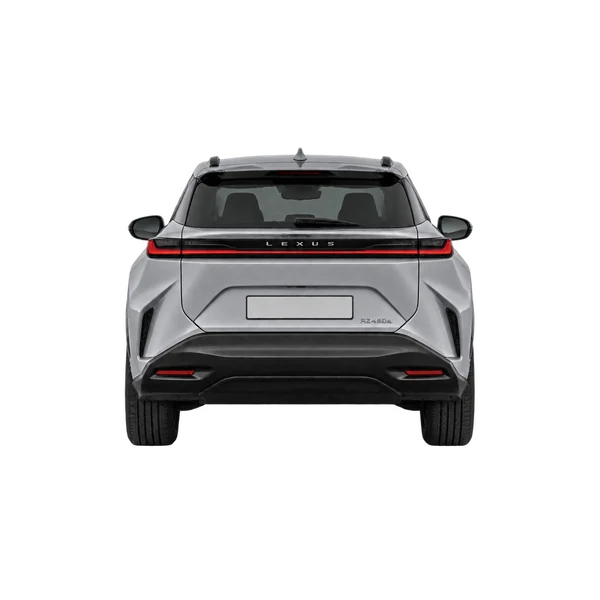 Lexus RZ450E 2024 prata, vista traseira