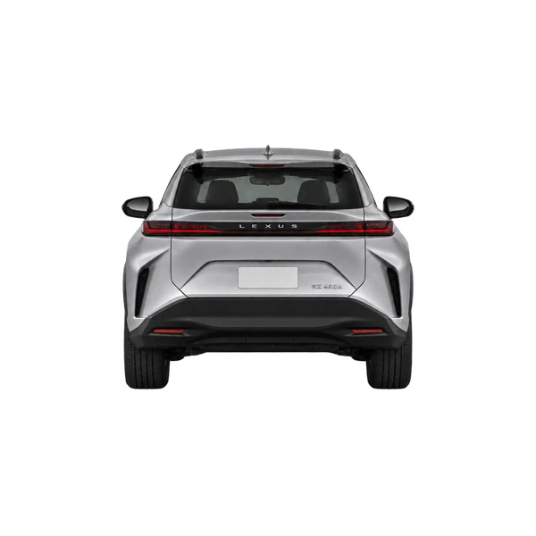 Lexus RZ450E 2025 prata, vista traseira