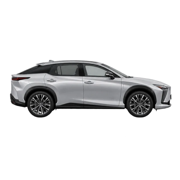 Lexus RZ450E 2025 prata, vista lateral (voltada para a direita)