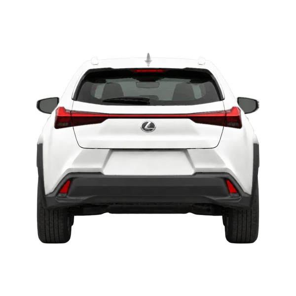 ホワイトの2019 Lexus UX(リアビュー)