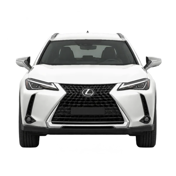 Lexus UX 2021 باللون أبيض، منظر أمامي