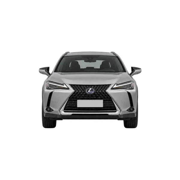 Lexus UX200 2022 باللون فضي، منظر أمامي