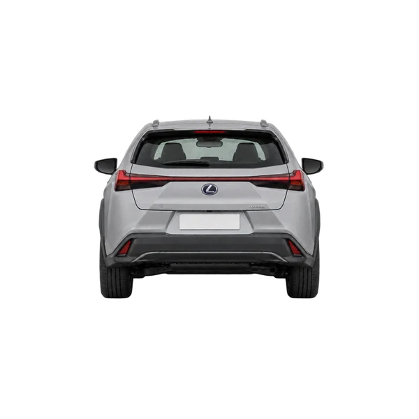 Lexus UX200 2022 باللون فضي، منظر من الخلف