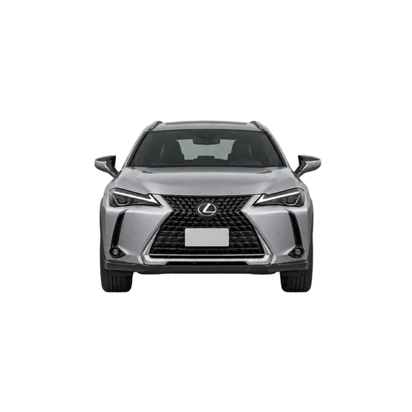 Lexus UX200 2023 باللون فضي، منظر أمامي
