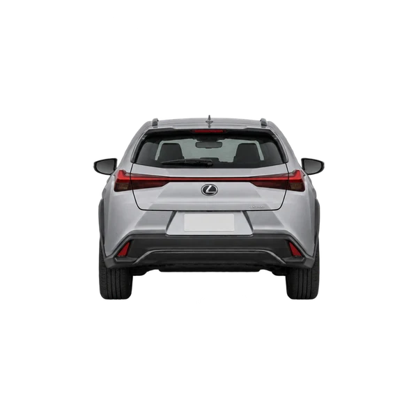 Lexus UX200 2023 باللون فضي، منظر من الخلف