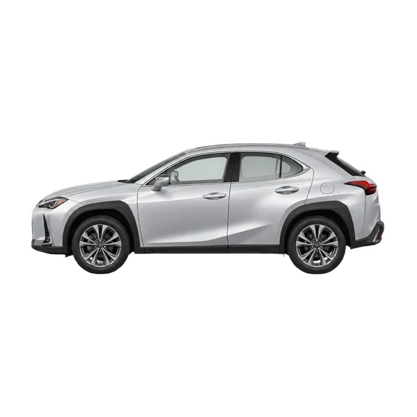 Lexus UX250H 2022 prata, vista lateral (voltada para a esquerda)