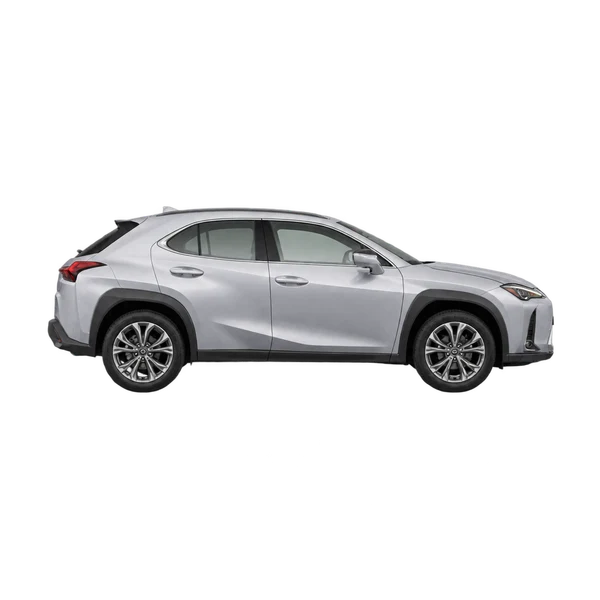 Lexus UX250H 2024 prata, vista lateral (voltada para a direita)