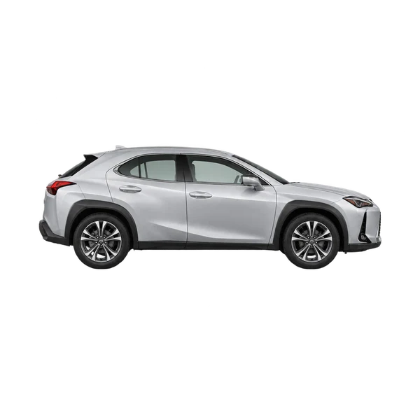 Lexus UX250H 2025 prata, vista lateral (voltada para a direita)