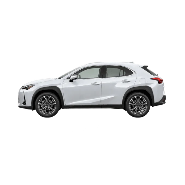 シルバーの2026 Lexus UX300H（側面（左向き）ビュー）