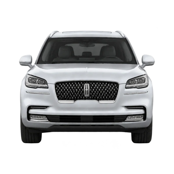 Lincoln Aviator 2027 argent, vue avant