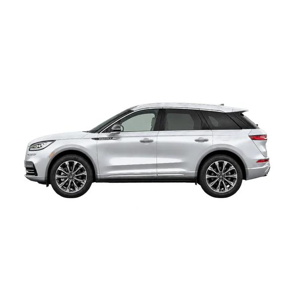 Lincoln Corsair 2023 prata, vista lateral (voltada para a esquerda)