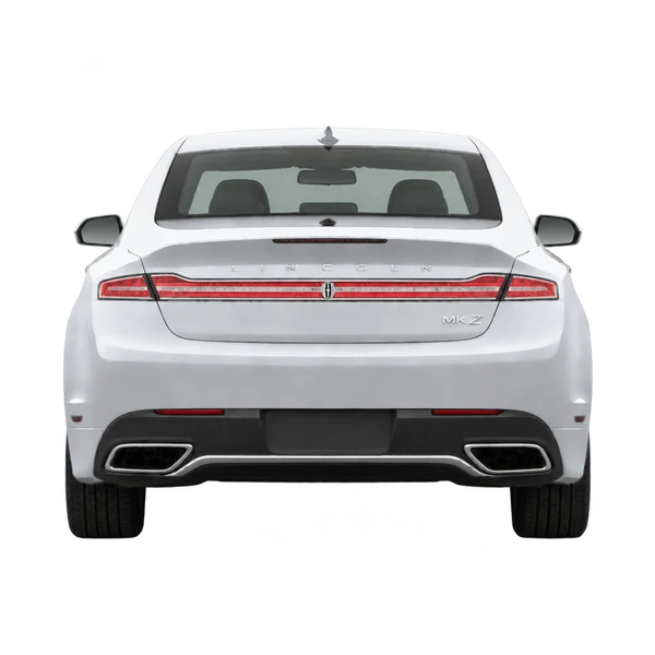 Lincoln MKZ 2018 باللون فضي، منظر من الخلف