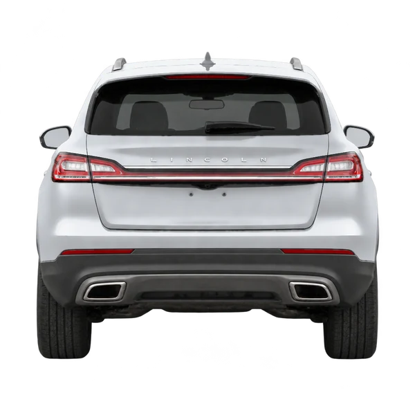 silver 2020 Lincoln Nautilus rear view
