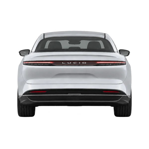 2022 Lucid Air in Silber, Ansicht: Heck