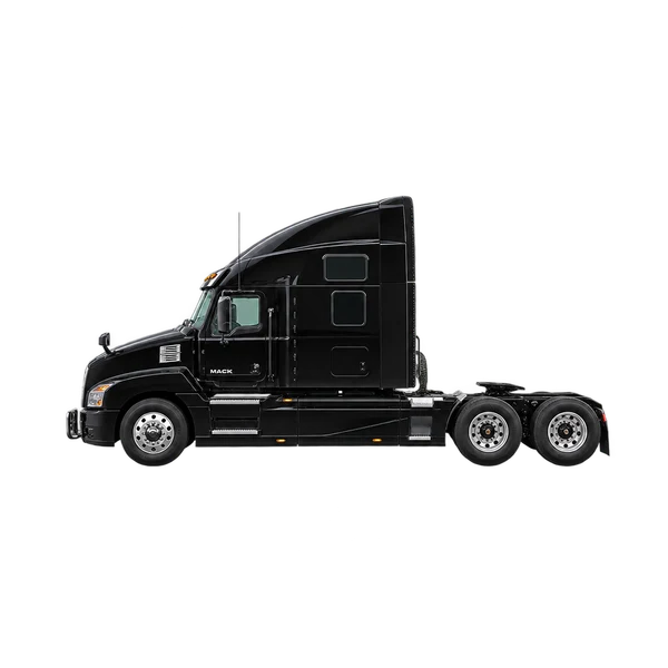 Mack Anthem 2025 باللون أسود، منظر جانبي (متجه إلى اليسار)