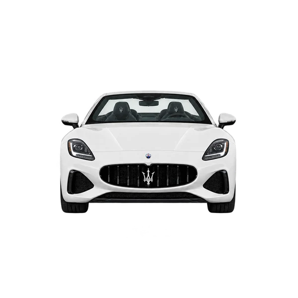 2025 Maserati Grancabrio in weiß, Ansicht: Front