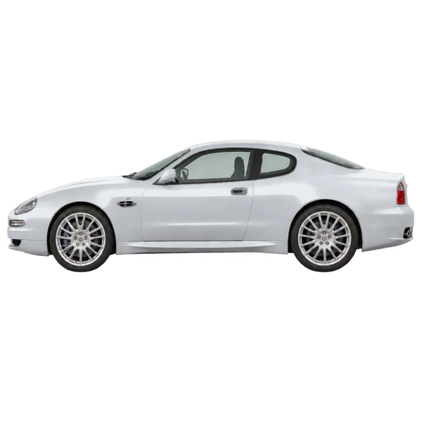 Maserati Gransport 2005 prata, vista lateral (voltada para a esquerda)