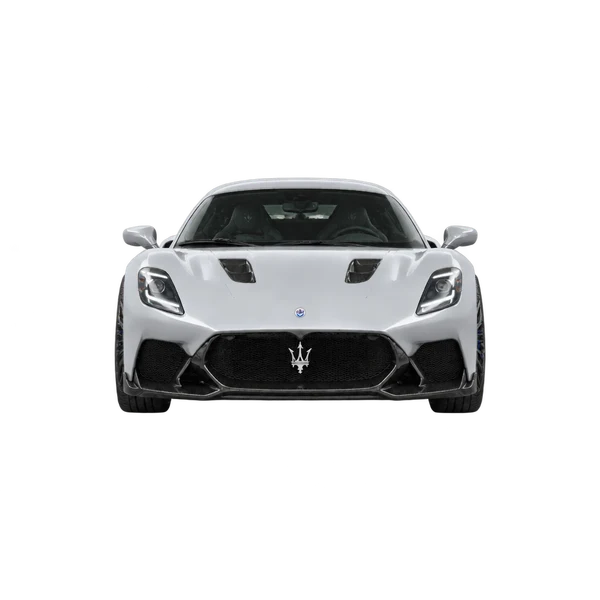 Maserati GT2 Stradale 2026 argent, vue avant