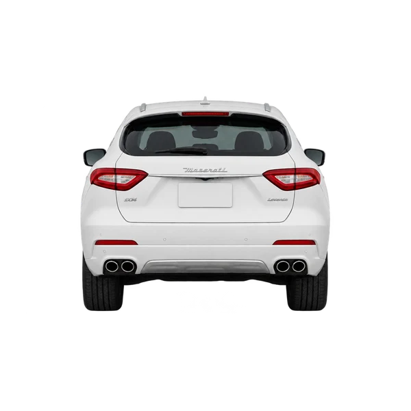 2020 Maserati Levante in weiß, Ansicht: Heck