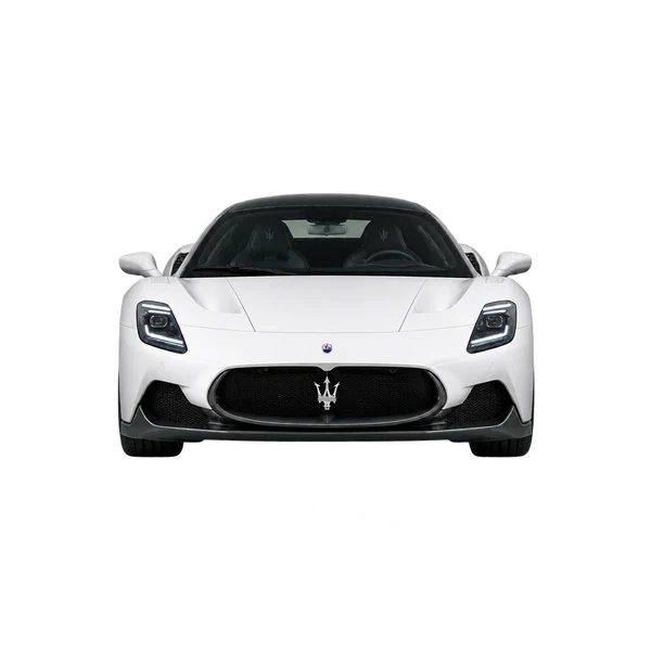 2021 Maserati MC20 in weiß, Ansicht: Front