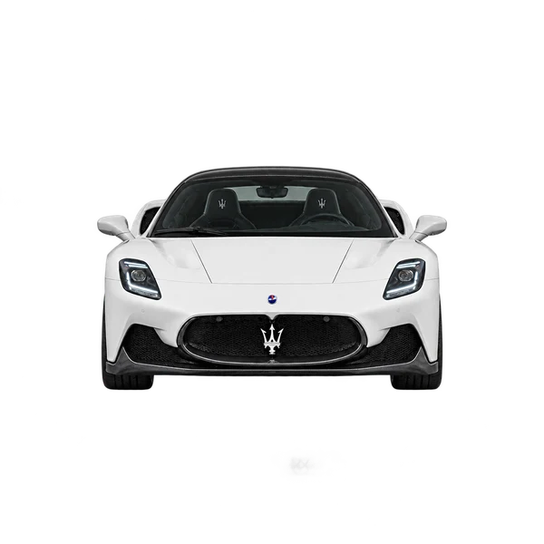2023 Maserati MC20 in weiß, Ansicht: Front