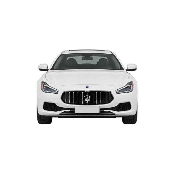 2019 Maserati Quattroporte in weiß, Ansicht: Front