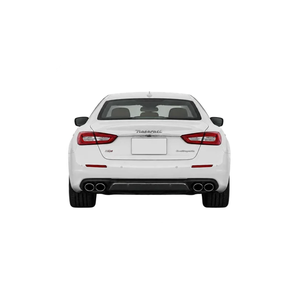 2021 Maserati Quattroporte in weiß, Ansicht: Heck