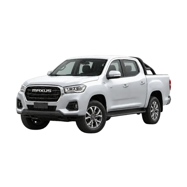 Maxus T60 2025 باللون فضي، منظر منظر أمامي بزاوية ثلاثة أرباع (متجه لليسار)
