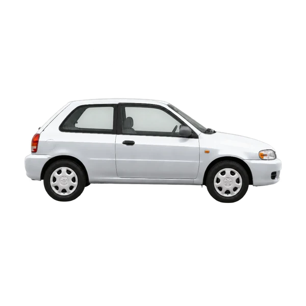 1999 Mazda 121 in Silber, Ansicht: Seite (nach rechts gewandt)