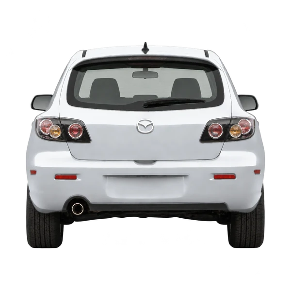 Mazda 3 2007 argent, vue arrière