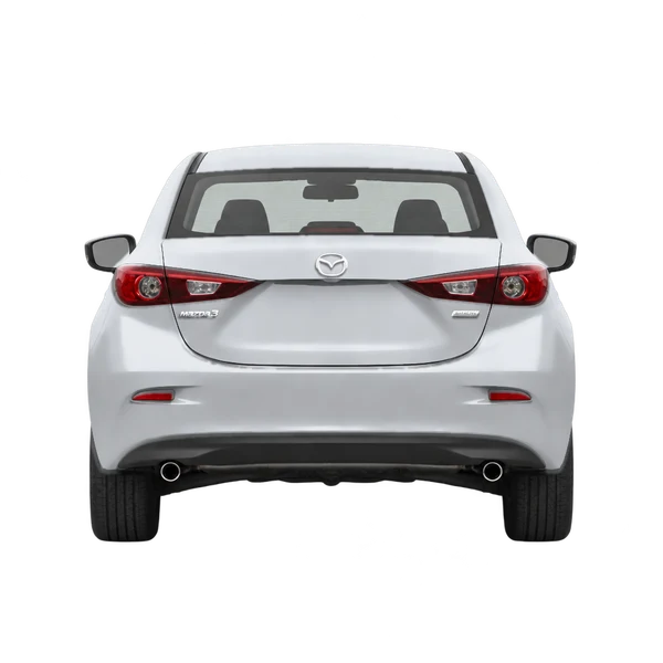 Mazda 3 2017 argent, vue arrière