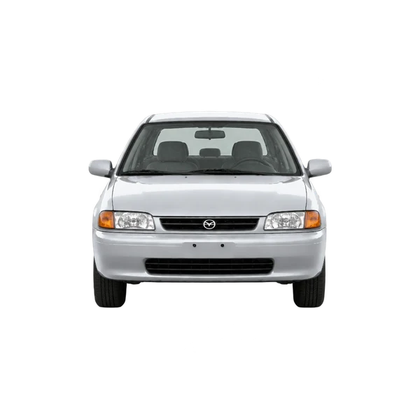Mazda 323 Hatchback 1.5I GLX 1995 باللون فضي، منظر أمامي