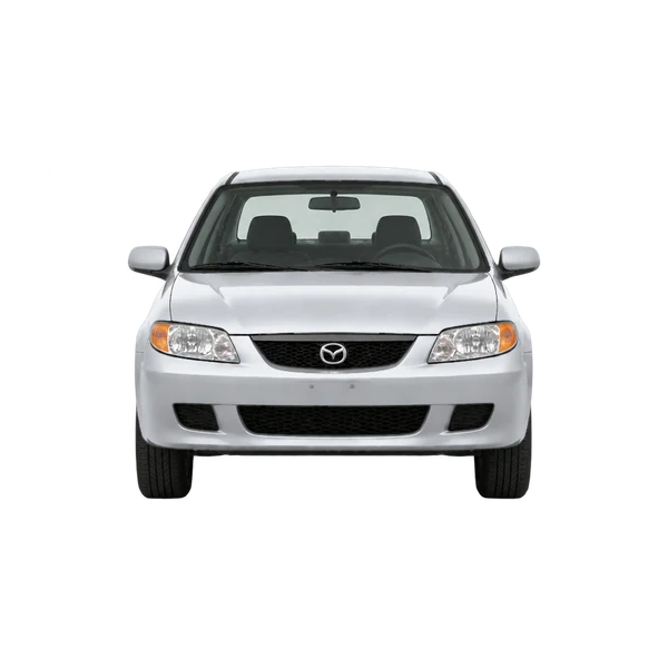 2001 Mazda 323 in Silber, Ansicht: Front
